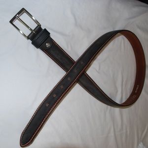 Cuir de Vachette Italian Two Tone Leather Belt